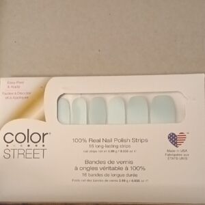 Color Street Nail Polish Strips - Light Blue Lets Meet In Crete